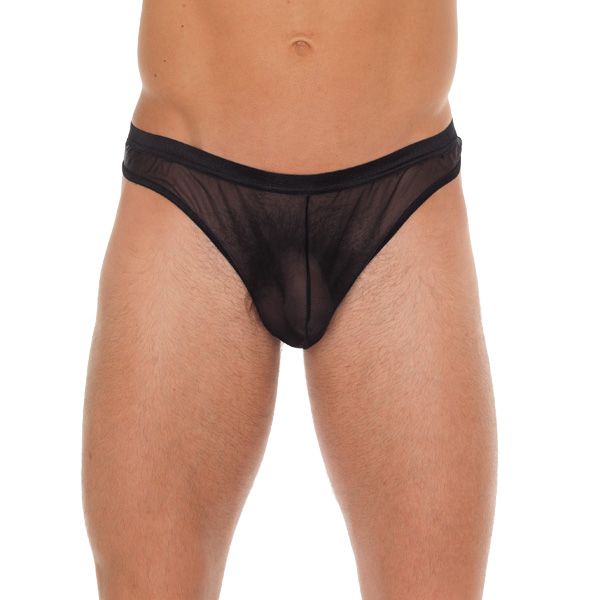 Mens Black Mesh GString - XToys UK