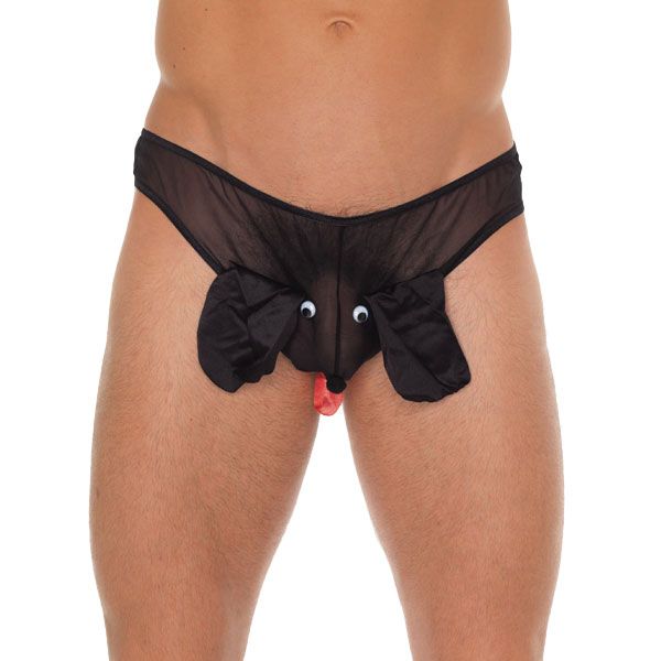 Mens Black Animal Pouch - XToys UK