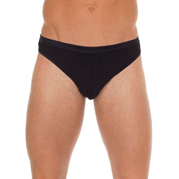 Mens Black Cotton GString - XToys UK