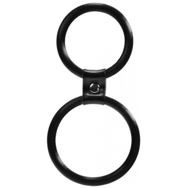 Dual Rings  Shaft And Balls Ring - XToys UK