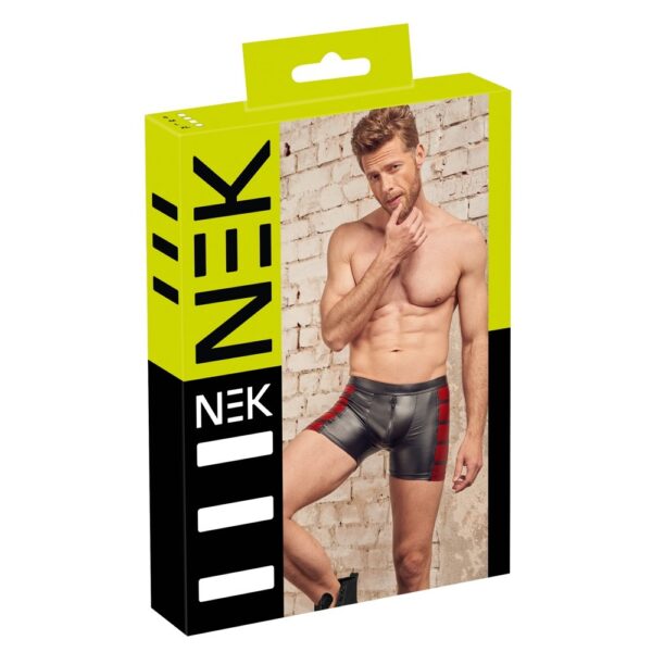 NEK Matte Look Pants In Black and Red - XToys UK