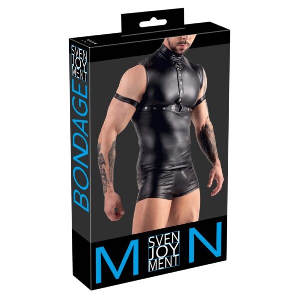 Svenjoyment Sleeveless Top With Chest Harness And Arm Loops - XToys UK