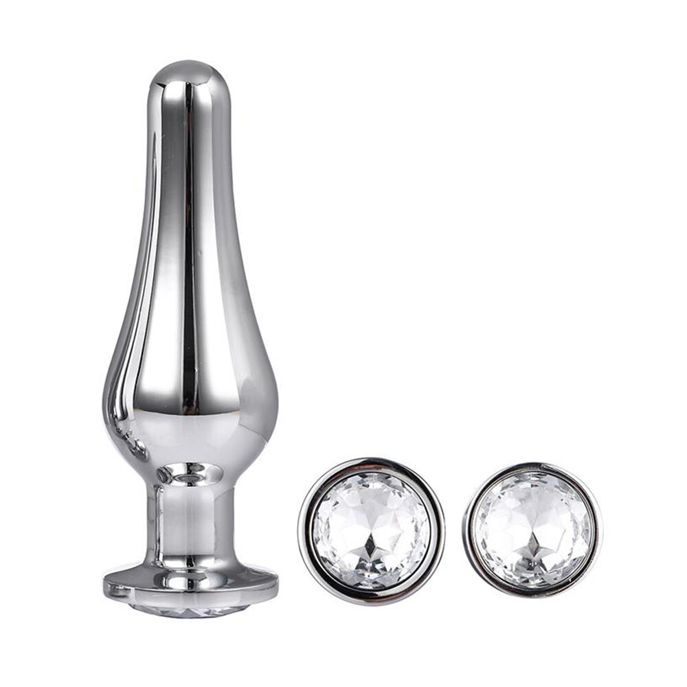 Gleaming Butt Plug Set Silver - XToys UK