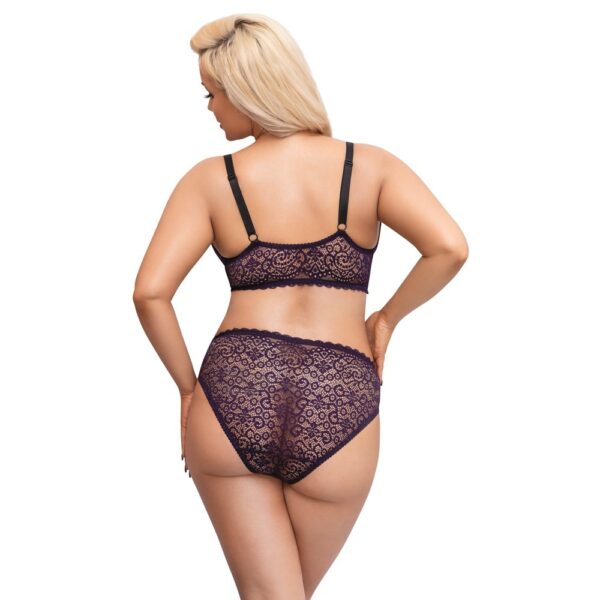 Cottelli Curves Delicate Lace Bralette And Briefs - XToys UK