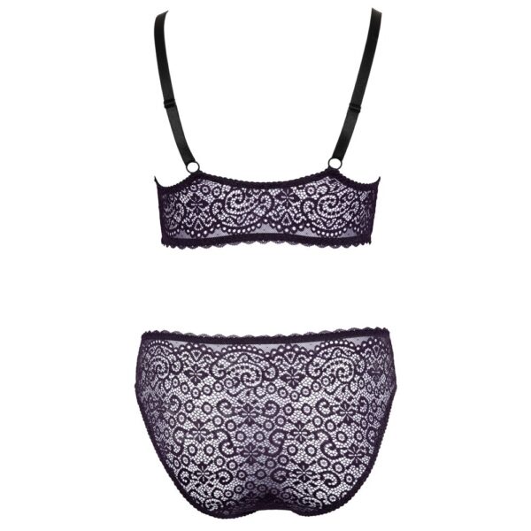 Cottelli Curves Delicate Lace Bralette And Briefs - XToys UK