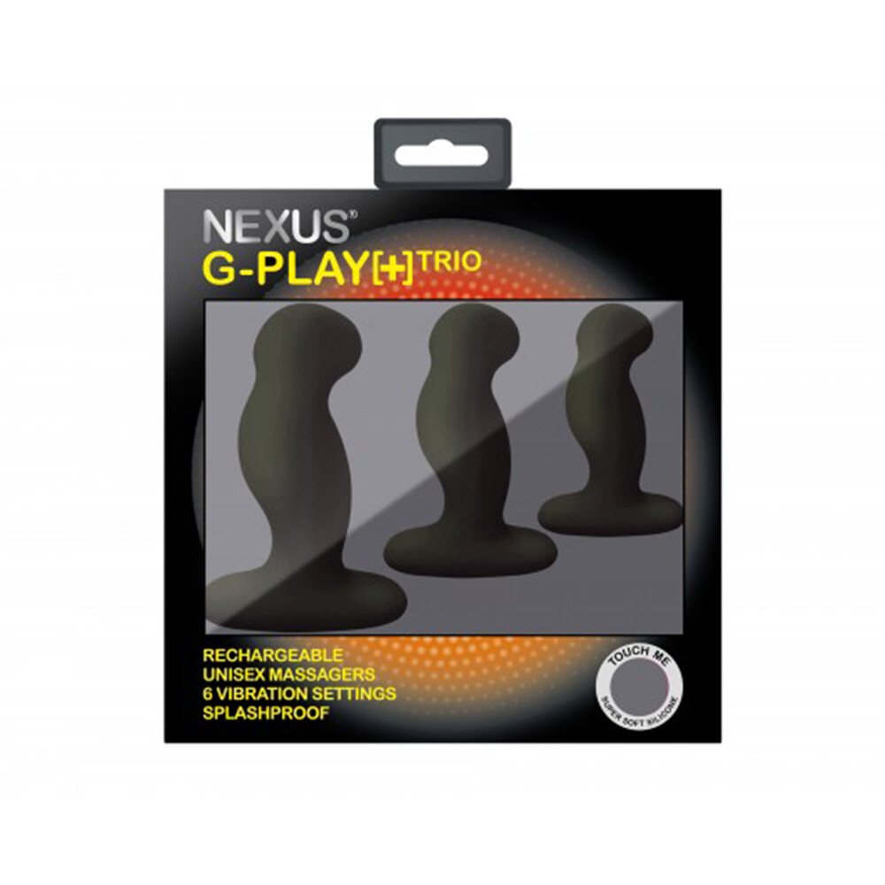 Nexus G Play Trio Vibrating Prostate Massagers Black - XToys UK