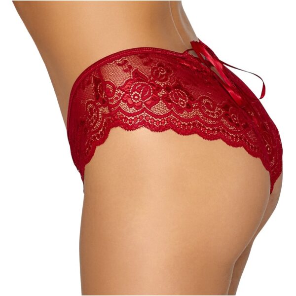 Cottelli Crotchless Panty Red - XToys UK