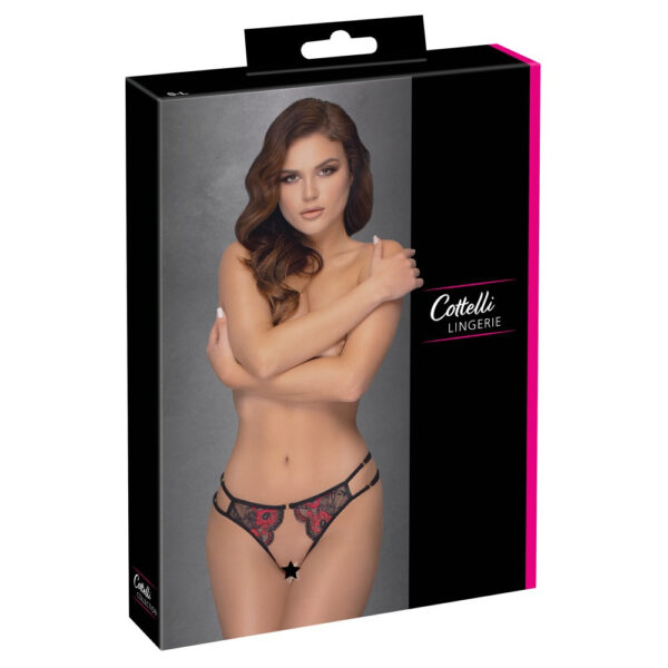 Cottelli Adjustable Lacey Crotchless Brief - XToys UK