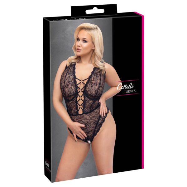 Cottelli Curve Open Crotch Body - XToys UK