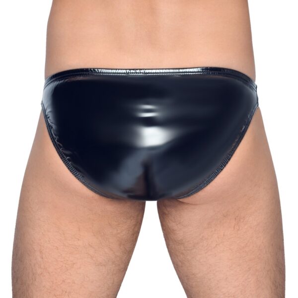 Black Level Vinyl Briefs With Zip Black - XToys UK