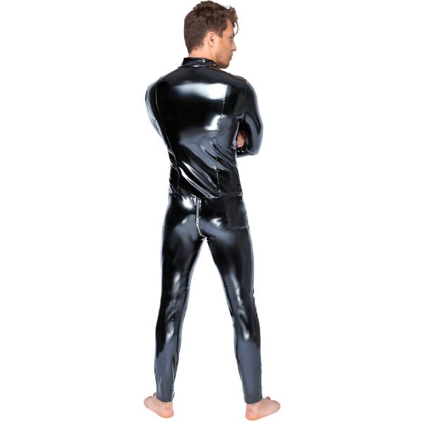 Black Level Vinyl Jumpsuit With Zip Black - XToys UK