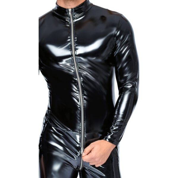 Black Level Vinyl Jumpsuit With Zip Black - XToys UK