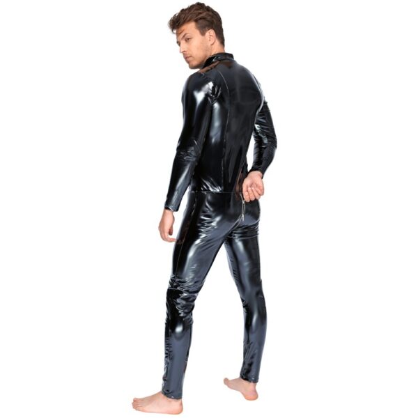 Black Level Vinyl Jumpsuit With Zip Black - XToys UK