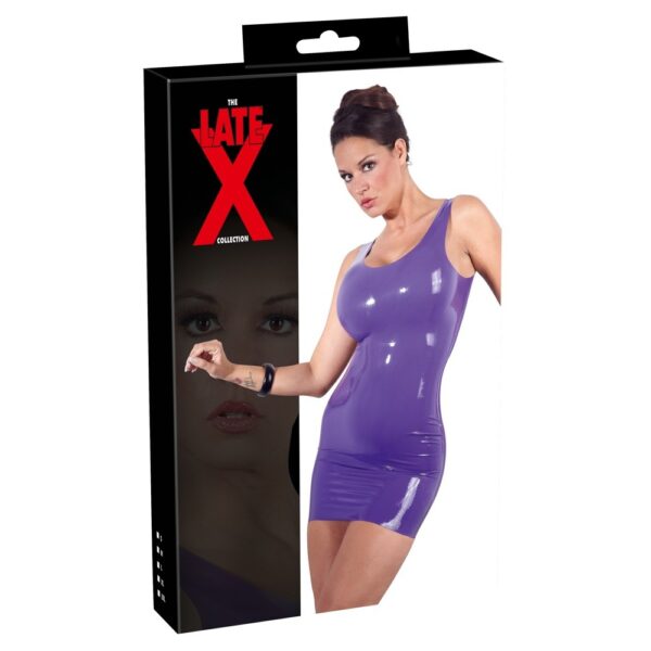 LateX Mini Dress Purple - XToys UK