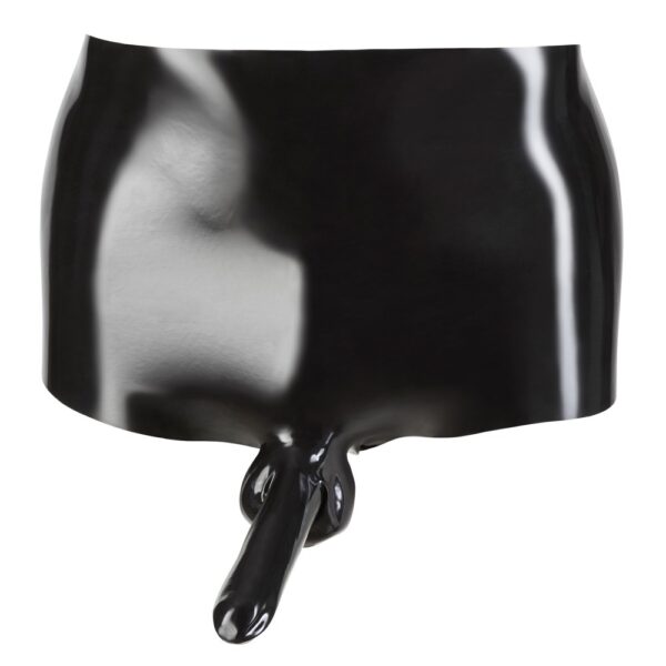 LateX Boxers With Penis Sleeve Black - XToys UK