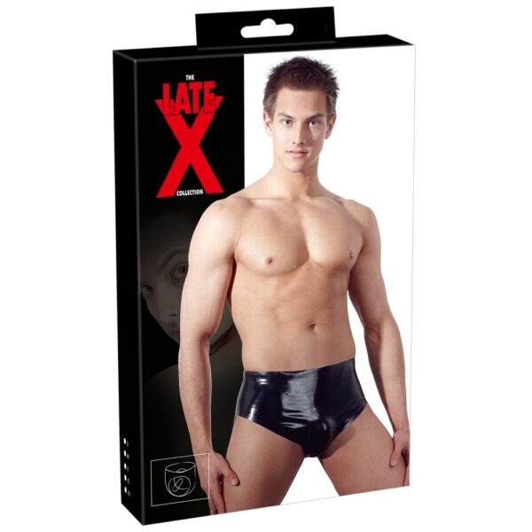 LateX Briefs with Anal Plug - XToys UK