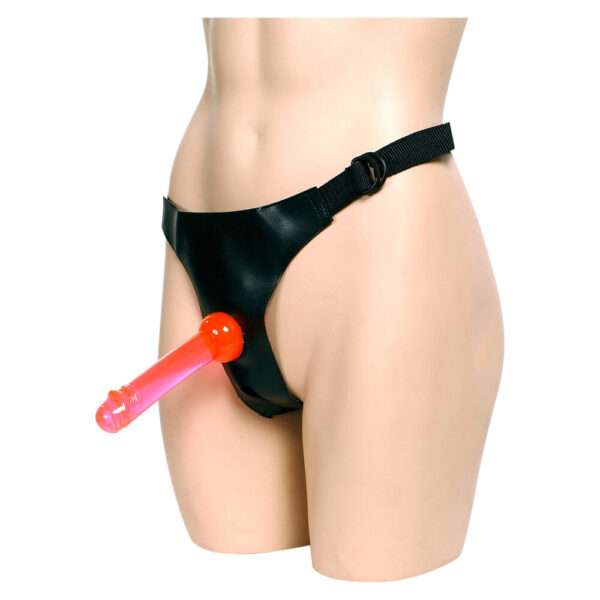 Crotchless Strap On Harness With 2 Dongs - XToys UK