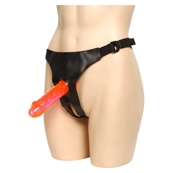 Crotchless Strap On Harness With 2 Dongs - XToys UK