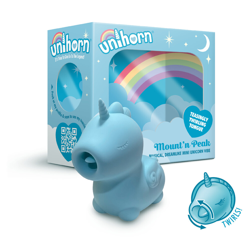 Unihorn Mountn Peak Twirling Tongue Unicorn Vibe - XToys UK