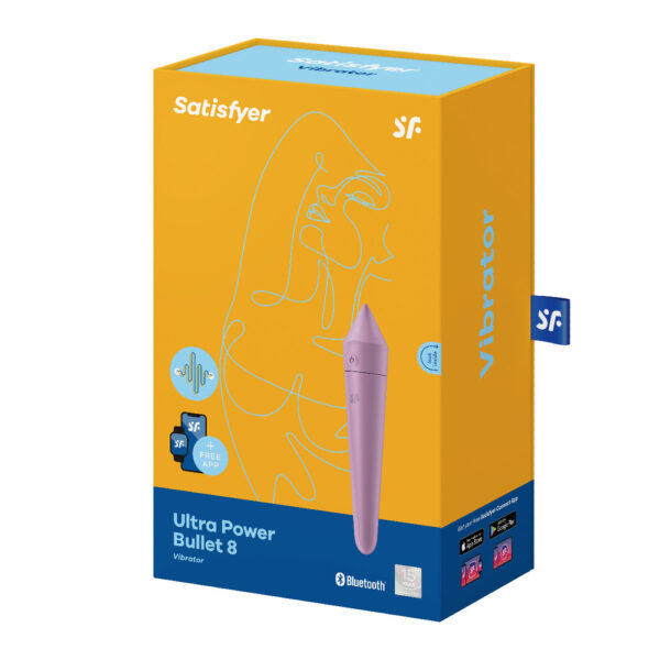 Satisfyer Ultra Power Bullet 8 With App Control Lilac - XToys UK