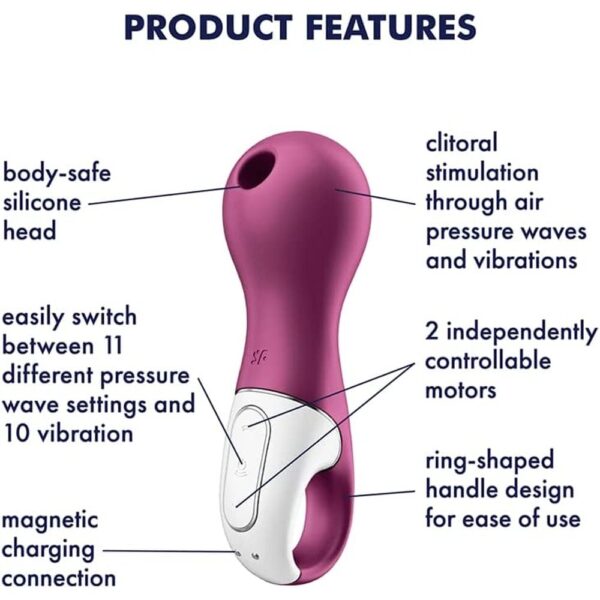 Satisfyer Lucky Libra Air Pulse Stim and Vibe - XToys UK