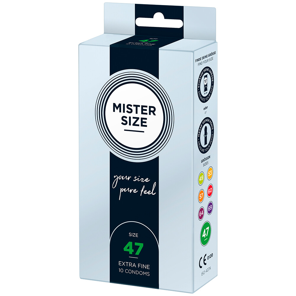 Mister Size 47mm Your Size Pure Feel Condoms 10 Pack - XToys UK