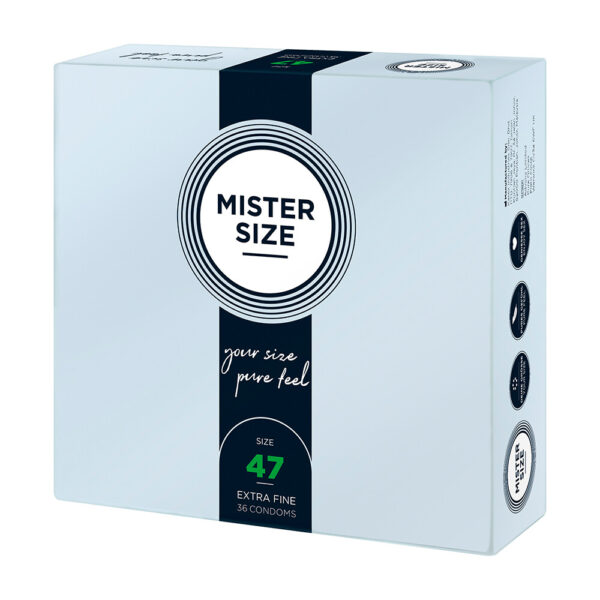 Mister Size 47mm Your Size Pure Feel Condoms 36 Pack - XToys UK