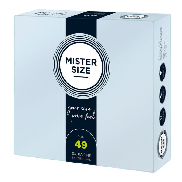 Mister Size 49mm Your Size Pure Feel Condoms 36 Pack - XToys UK