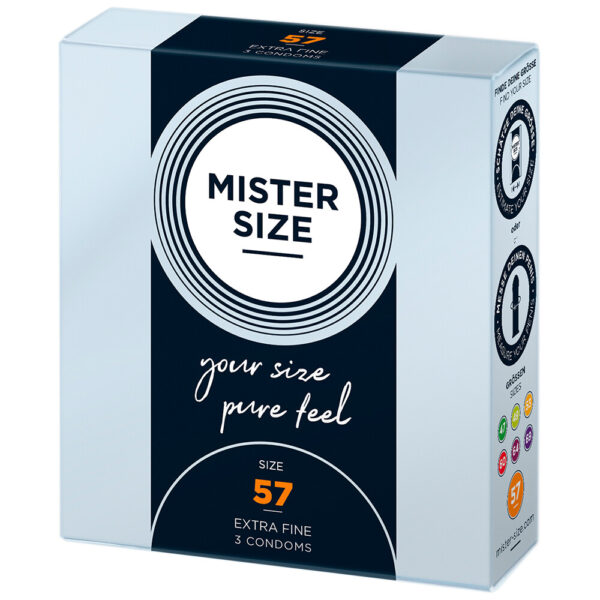 Mister Size 57mm Your Size Pure Feel Condoms 3 Pack - XToys UK