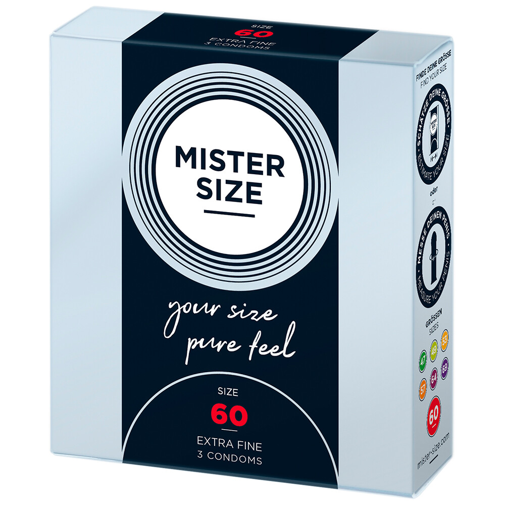 Mister Size 60mm Your Size Pure Feel Condoms 3 Pack - XToys UK