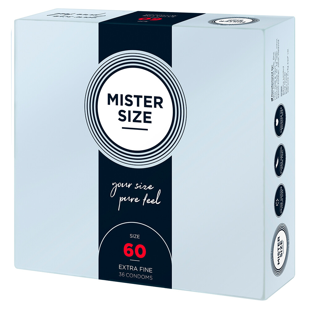 Mister Size 60mm Your Size Pure Feel Condoms 36 Pack - XToys UK