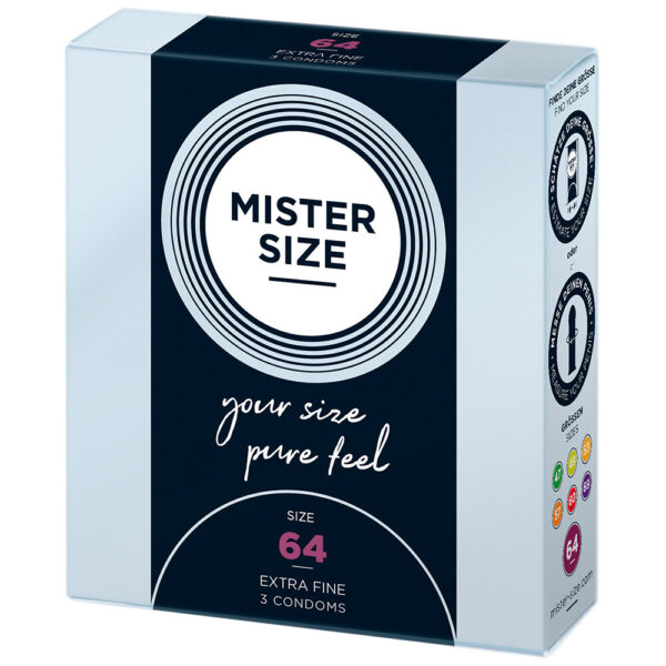 Mister Size 64mm Your Size Pure Feel Condoms 3 Pack - XToys UK