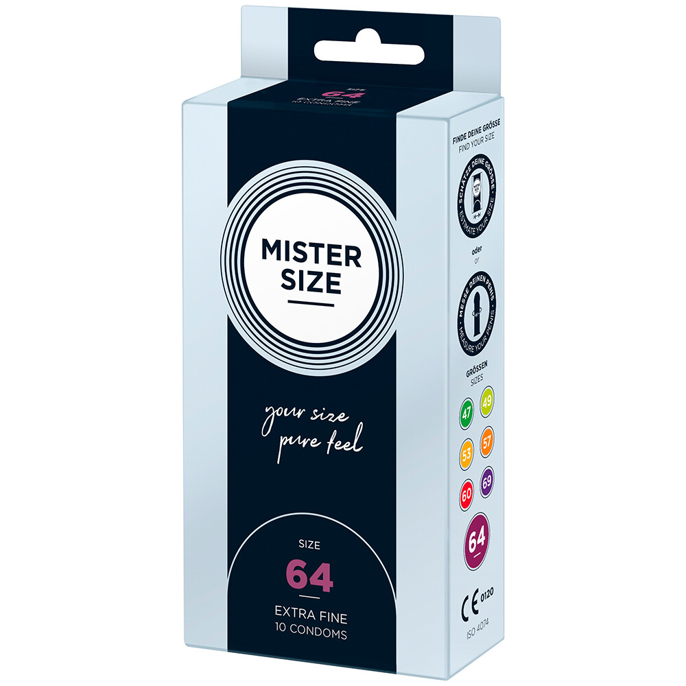 Mister Size 64mm Your Size Pure Feel Condoms 10 Pack - XToys UK