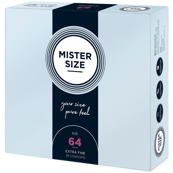 Mister Size 64mm Your Size Pure Feel Condoms 36 Pack - XToys UK