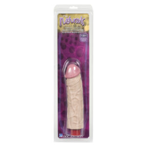 The Naturals Heavy Veined 8 Inch Vibrating Dong Thick - XToys UK