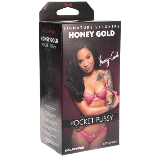 Signature Strokers Honey Gold Pocket Pussy - XToys UK