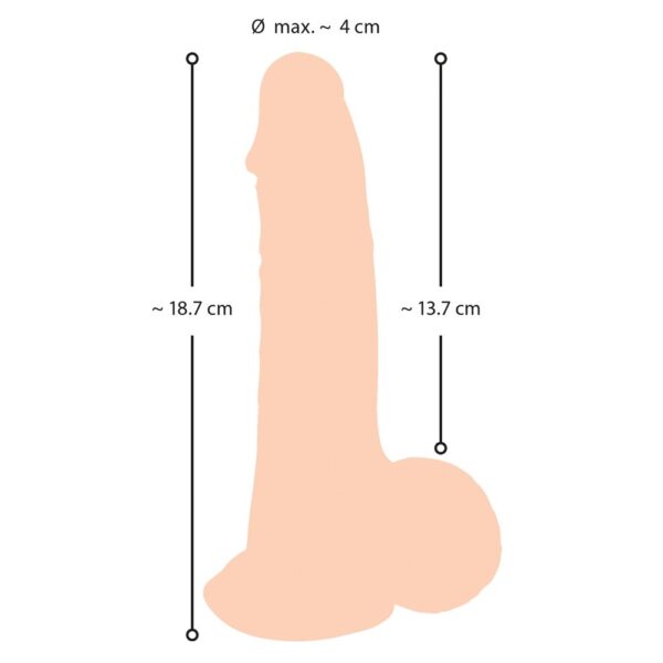 Nature Skin Dildo With Movable Skin 19cm - XToys UK