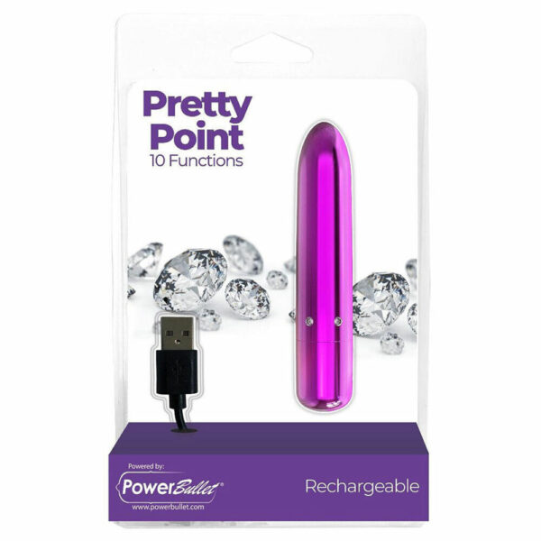 Power Bullet Pretty Point Rechargeable Bullet Vibrator - XToys UK