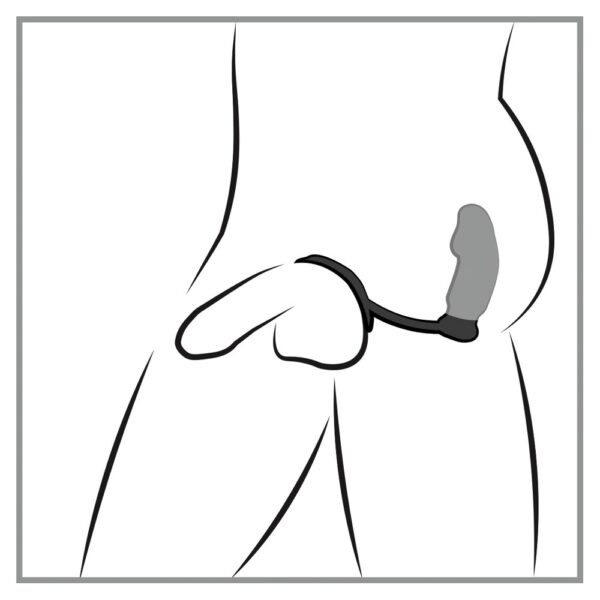 Black Velvets Vibrating Anal Plug And Cock Ring - XToys UK