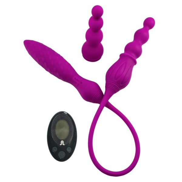 Adrien Lastic Remote Controlled 2X Double Ended Vibrator - XToys UK