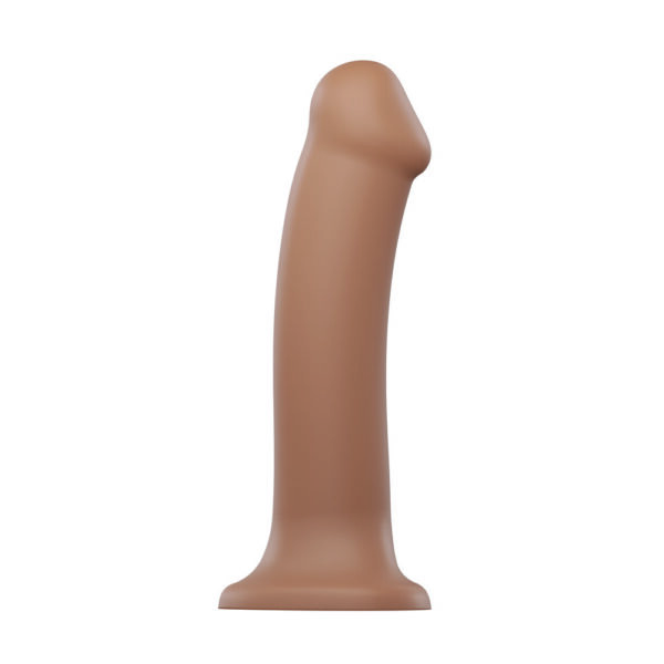 Strap On Me Silicone Dual Density Bendable Dildo Small Caramel - XToys UK