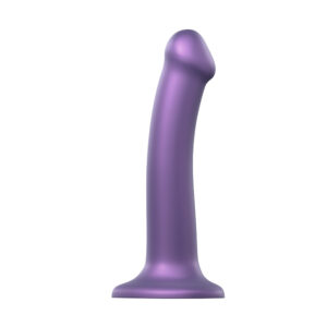 Strap On Me Mono Density Metalic Shine Dildo Medium Purple - XToys UK