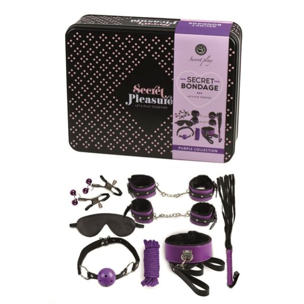 Secret Bondage Kit Black And Purple Collection - XToys UK