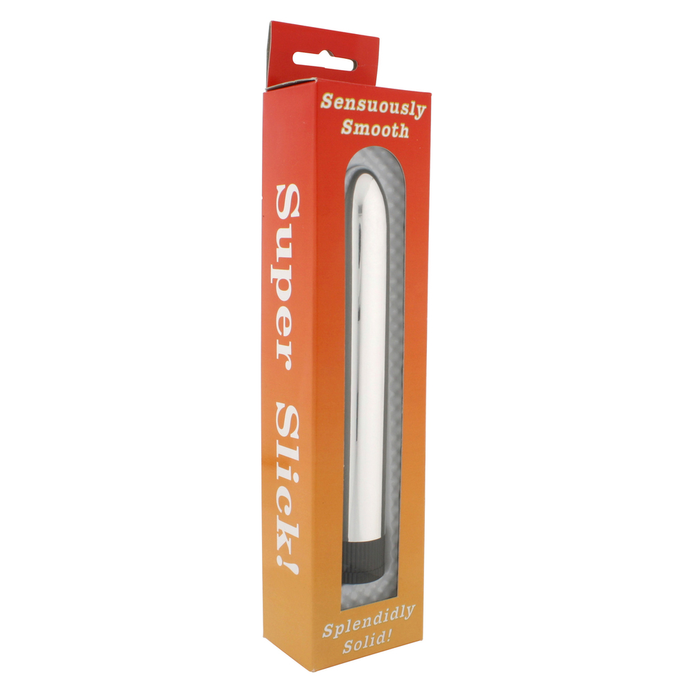 Super Slick Silver 7 Inch Vibrator - XToys UK