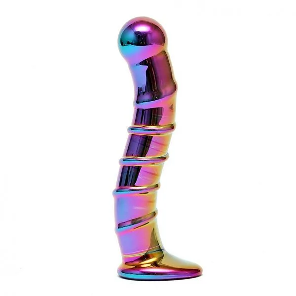 Sensual Multi Coloured Glass Nikita Dildo - XToys UK