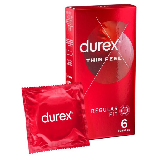 Durex Thin Feel Regular Fit Condoms 6 Pack - XToys UK