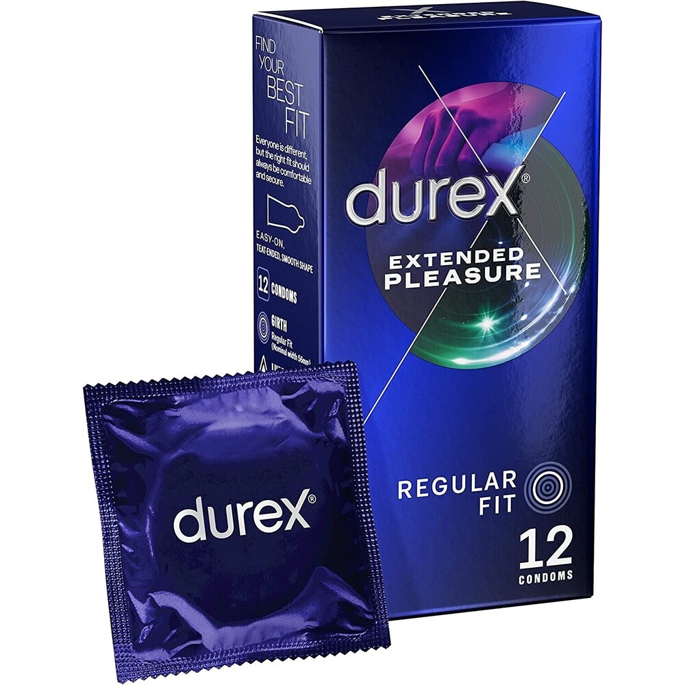 Durex Extended Pleasure Regular Fit Condoms 12 Pack - XToys UK