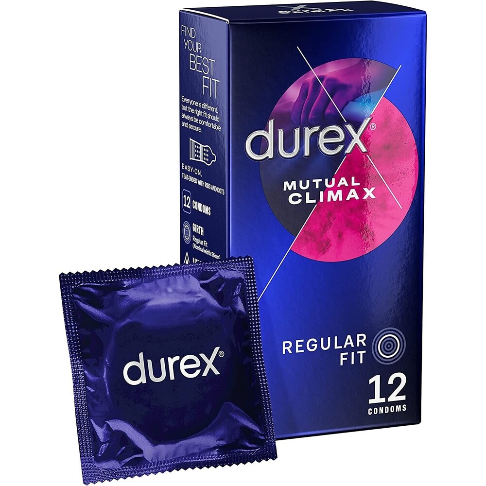 Durex Mutual Climax Regular Fit Condoms 12 Pack - XToys UK