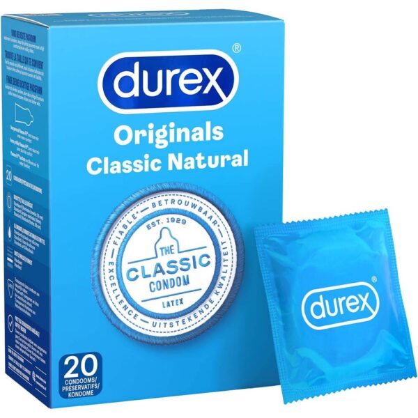 Durex Originals Classic Natural Condoms 20 Pack - XToys UK