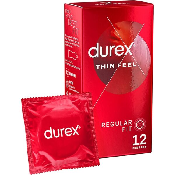 Durex Thin Feel Regular Fit Condoms 12 Pack - XToys UK